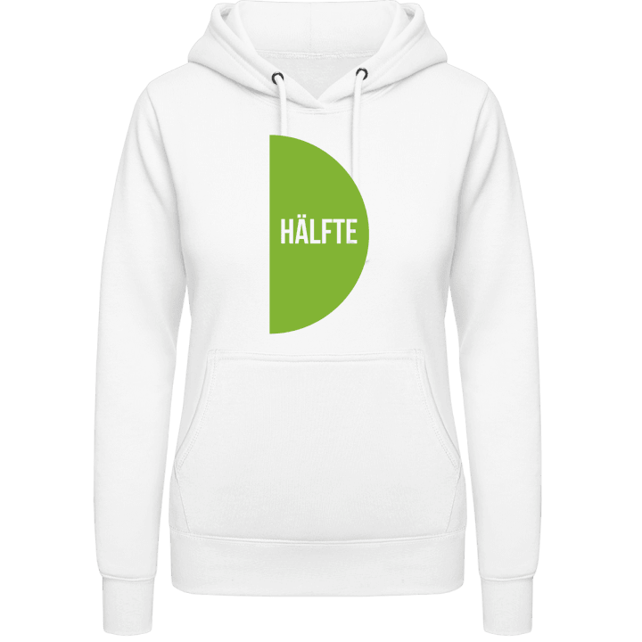 Bessere Hälfte links Vrouwen Hoodie contain pic
