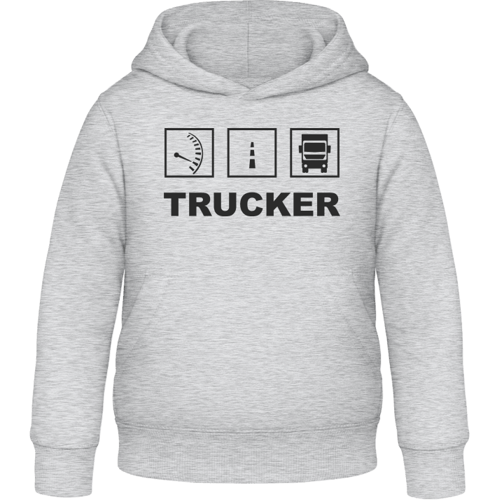 Trucker Icons Felpa con cappuccio per bambini contain pic