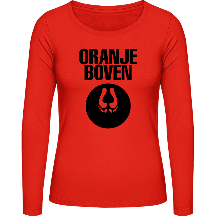 Boven Oranje T-shirt à manches longues pour femmes contain pic