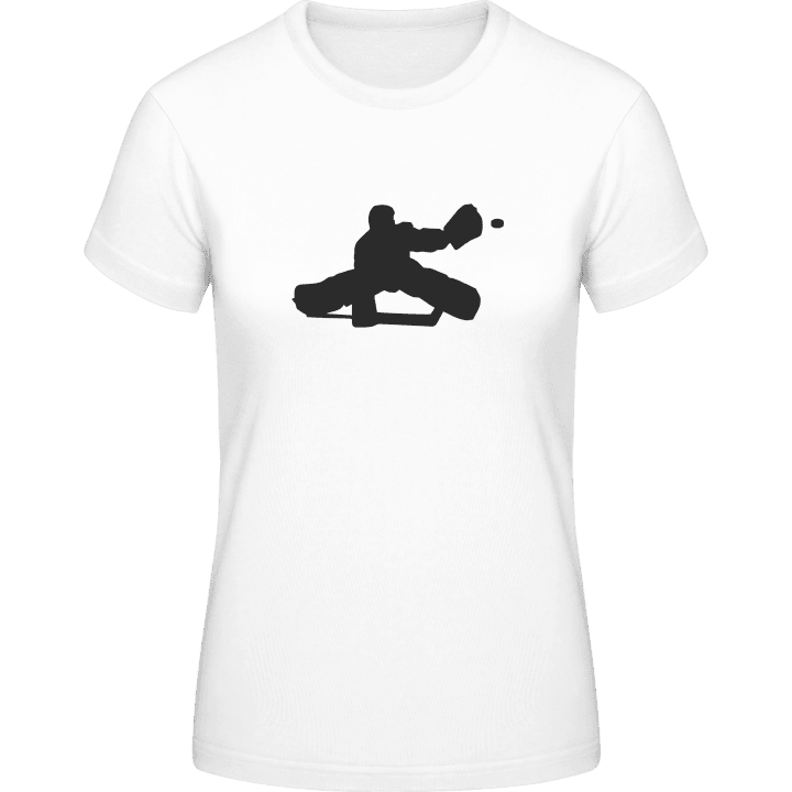 Ice Hockey Keeper T-skjorte for kvinner contain pic