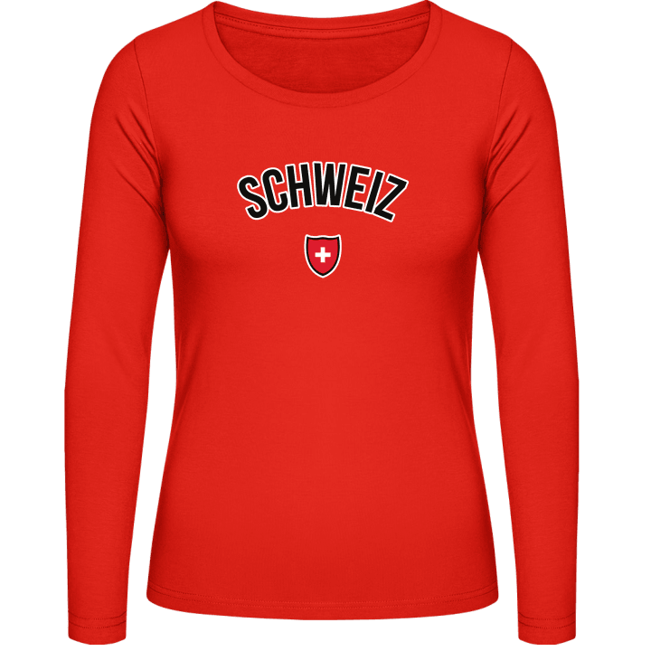 SCHWEIZ Flag Fan T-shirt à manches longues pour femmes 0 image