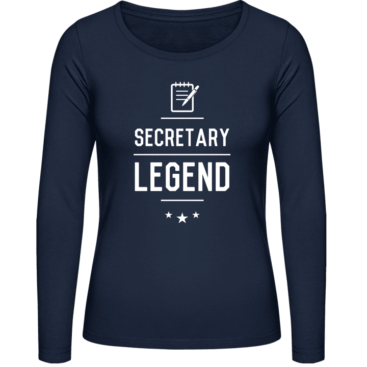 Secretary Legend Vrouwen Lange Mouw Shirt contain pic