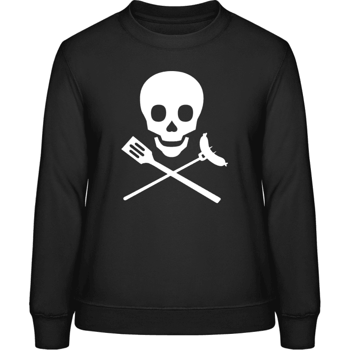 BBQ Skull Sweatshirt för kvinnor contain pic