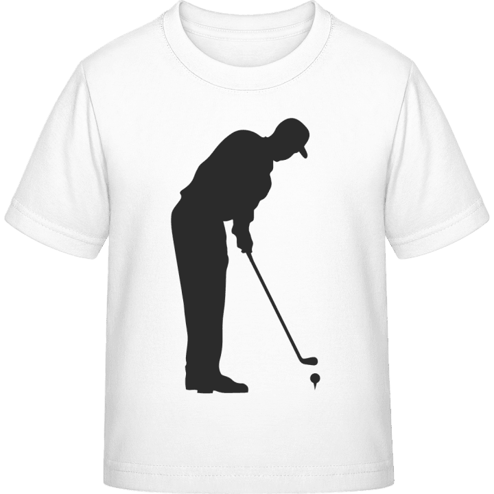 Golf Player Silhouette T-skjorte for barn contain pic