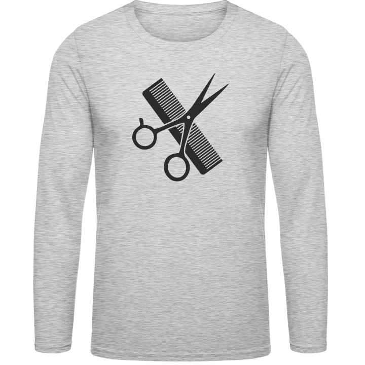 Comb And Scissors Långärmad skjorta contain pic