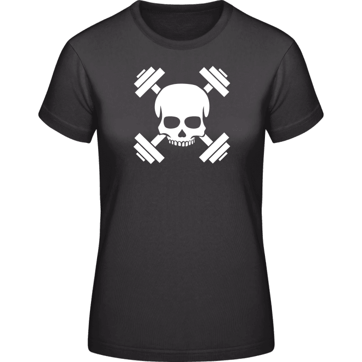 Fitness Training Skull T-shirt för kvinnor contain pic