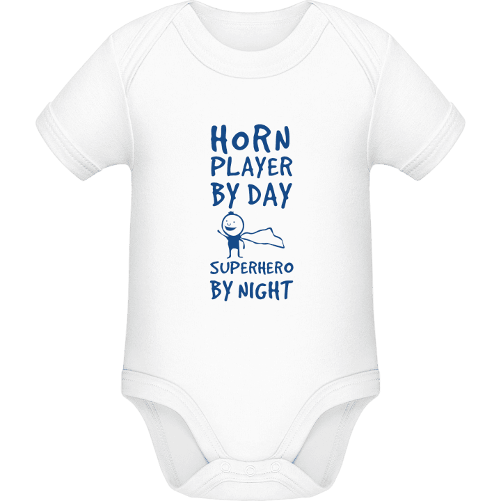 Horn Player By Day Superhero By Night Baby romperdress contain pic