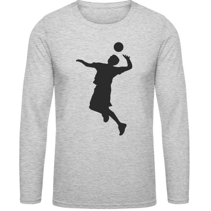 Volleyball Silhouette Shirt met lange mouwen contain pic