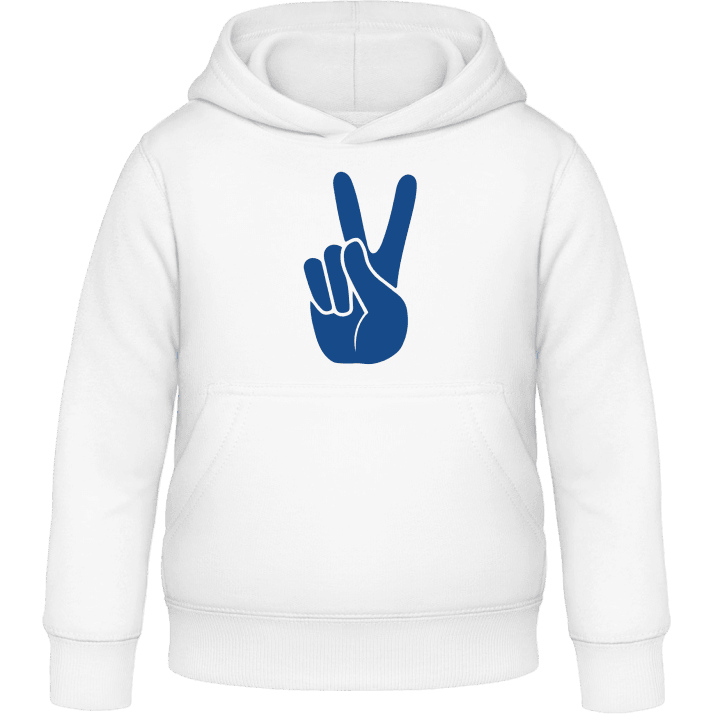 Victory Peace Hand Sign Kids Hoodie contain pic