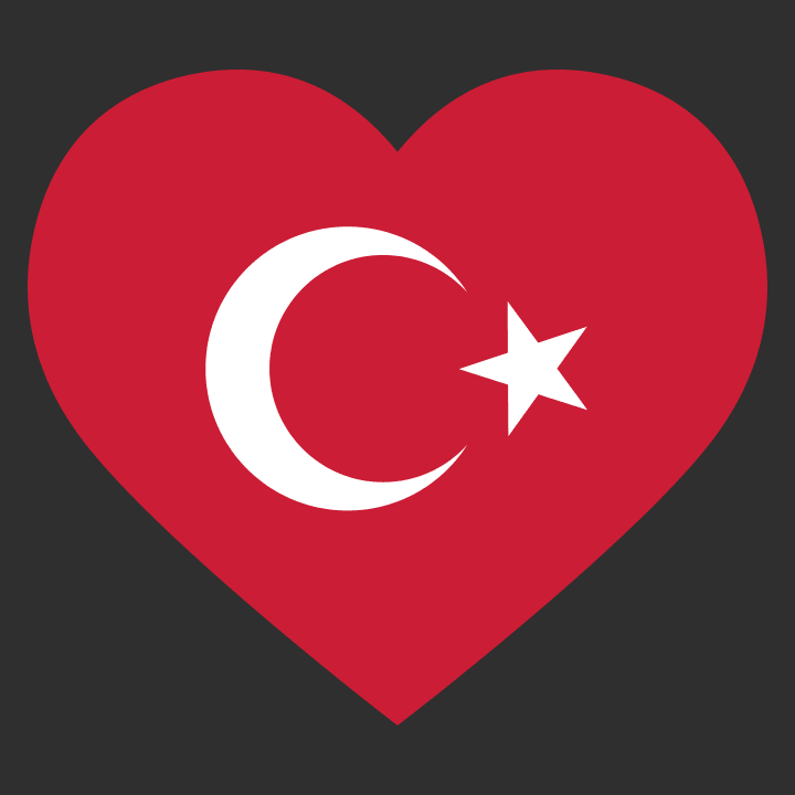 Turkey Heart Flag Huvtröja 0 image