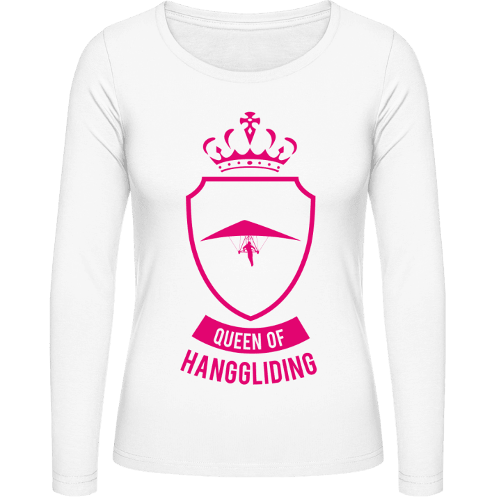Queen Of Hanggliding Langermet skjorte for kvinner contain pic
