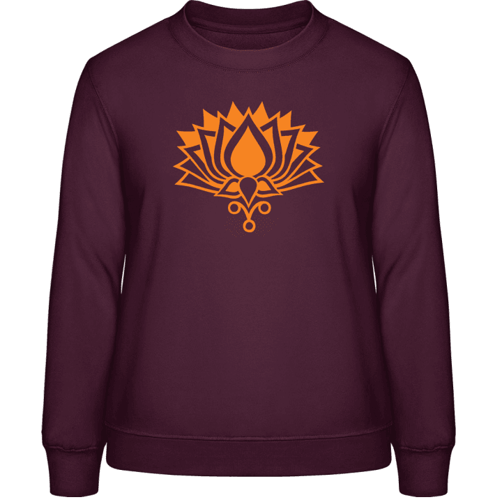 Yoga Lotus Sweatshirt för kvinnor contain pic