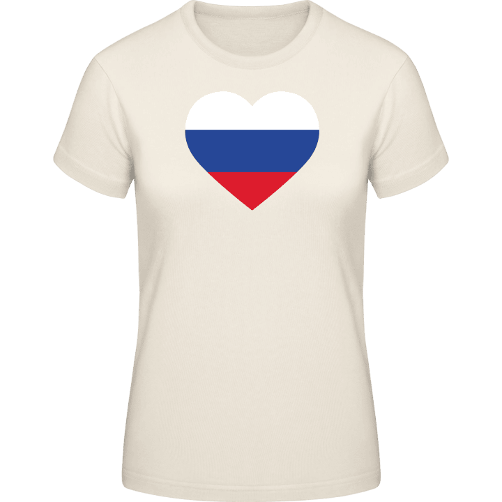 Russia Heart Flag Frauen T-Shirt 0 image