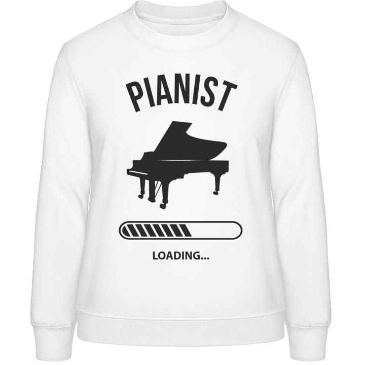 Pianist Loading Sweatshirt för kvinnor contain pic