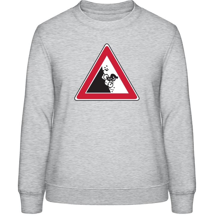 Mountain Biker Schild Frauen Sweatshirt contain pic