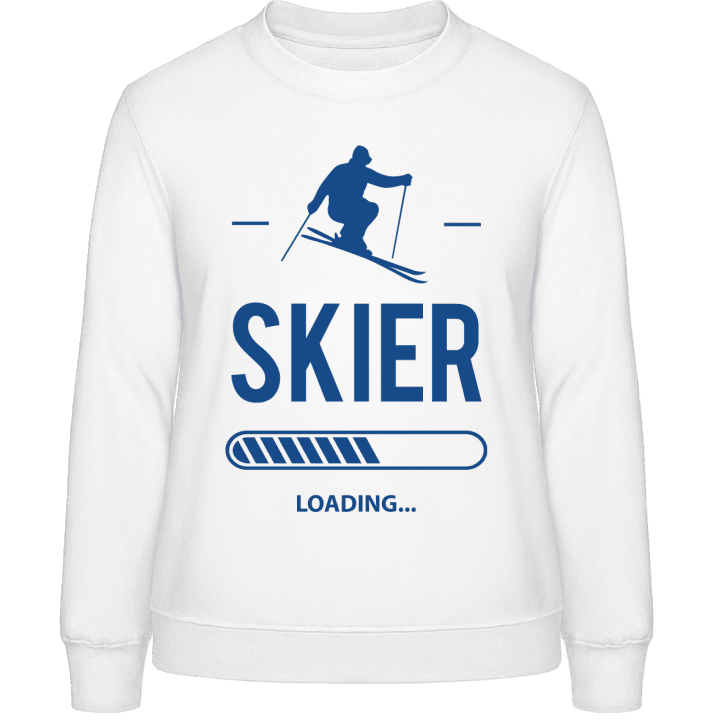 Skier Loading Sweatshirt för kvinnor contain pic