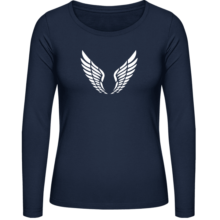 Fairy Wings Tribal Langermet skjorte for kvinner contain pic