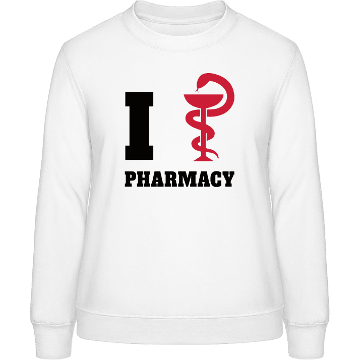 I Love Pharmacy Frauen Sweatshirt contain pic
