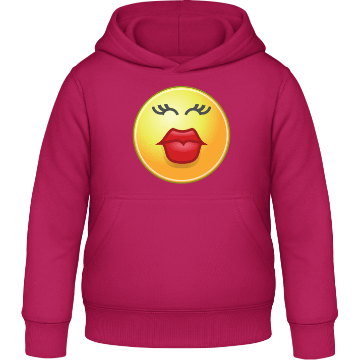 Kissing Girl Smiley Kids Hoodie contain pic