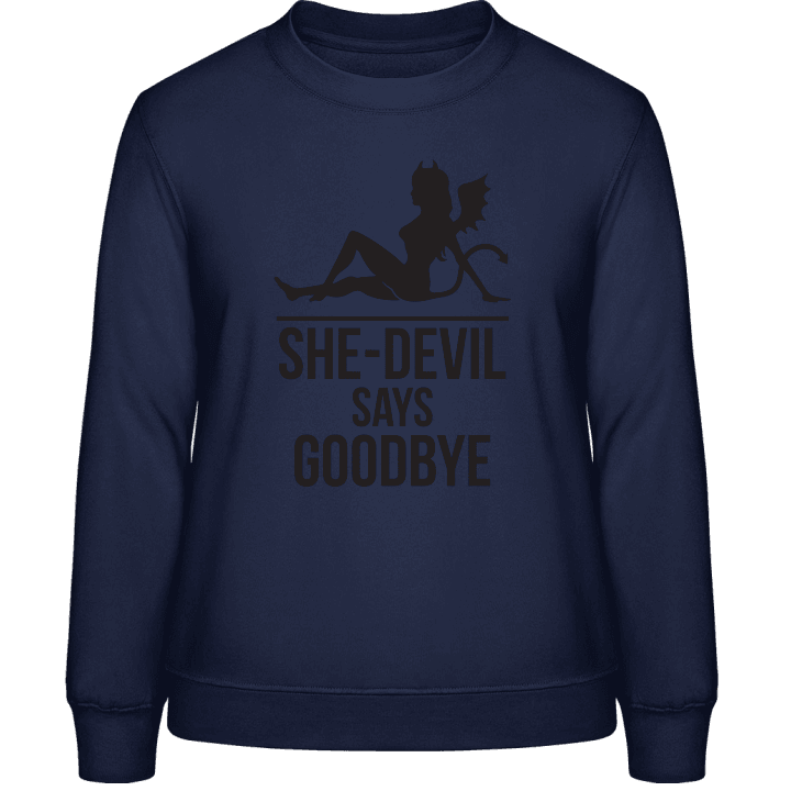 She-Devil Says Goodby Sweatshirt för kvinnor contain pic