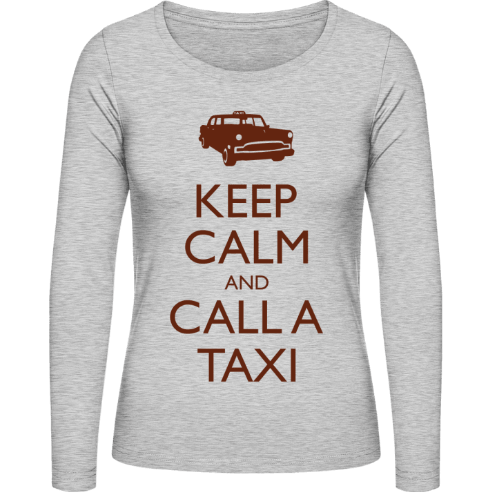 Keep Calm And Call A Taxi Langermet skjorte for kvinner contain pic