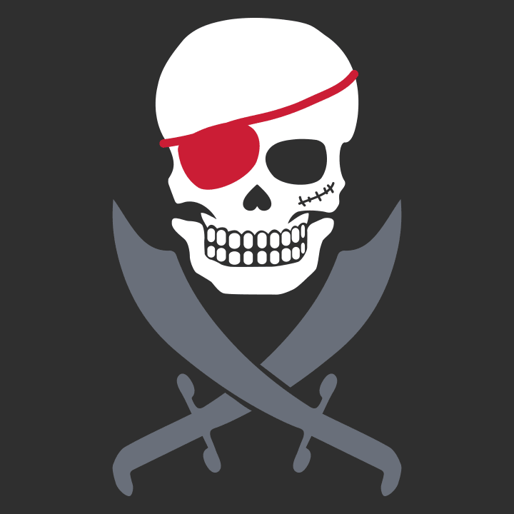 Pirate Skull Crossed Swords Maglietta 0 image