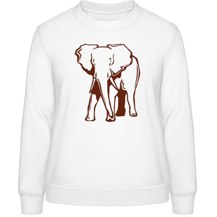 Elephant Outline Sweatshirt til kvinder 0 image
