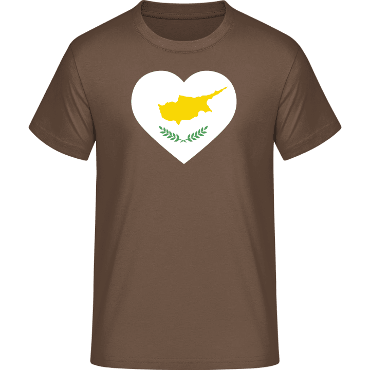 Cyprus Heart Flag T-skjorte 0 image