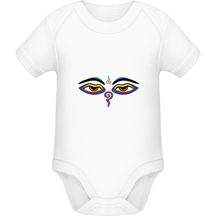 Eyes of Buddha Symbol Baby Romper contain pic