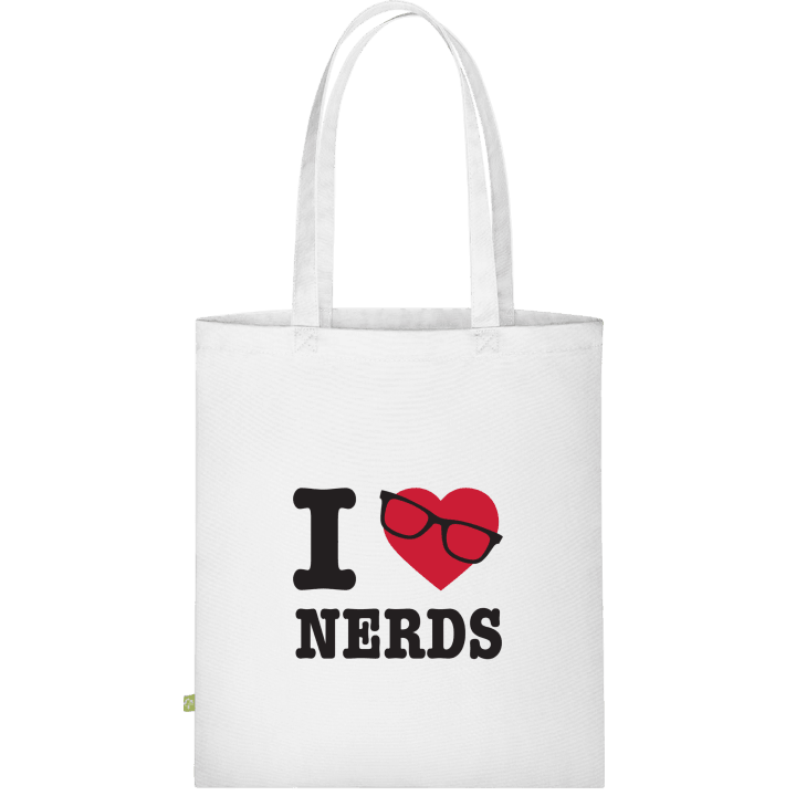 I Love Nerds Stoffen tas contain pic