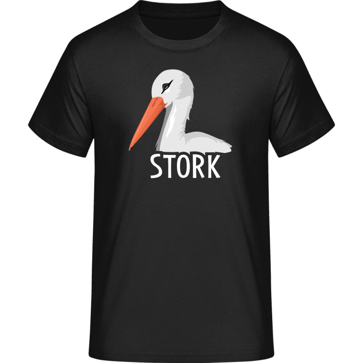 Stork Illustration T-Shirt contain pic