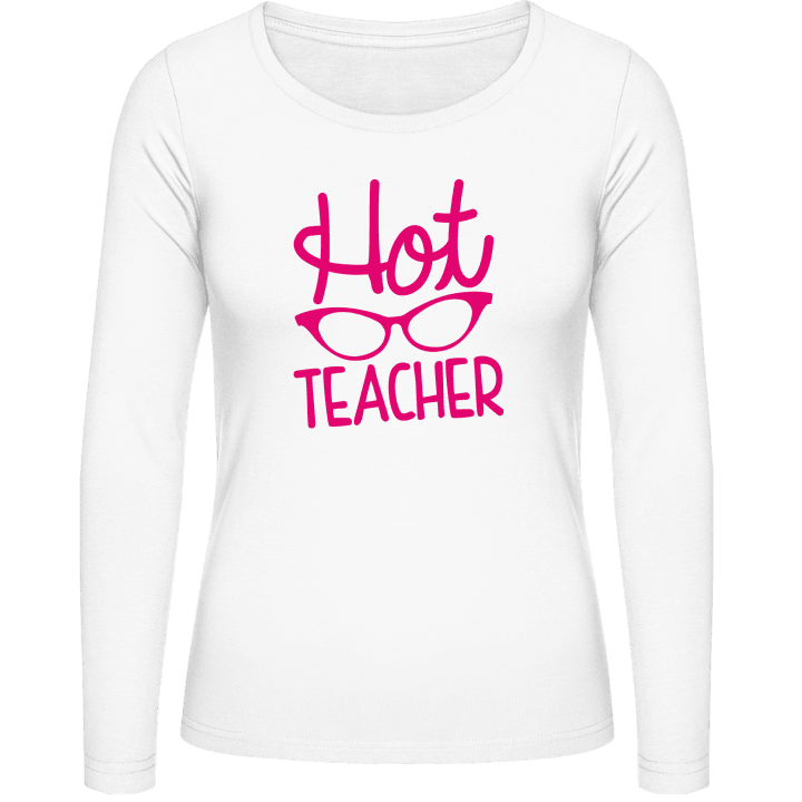 Hot Teacher Female T-shirt à manches longues pour femmes contain pic