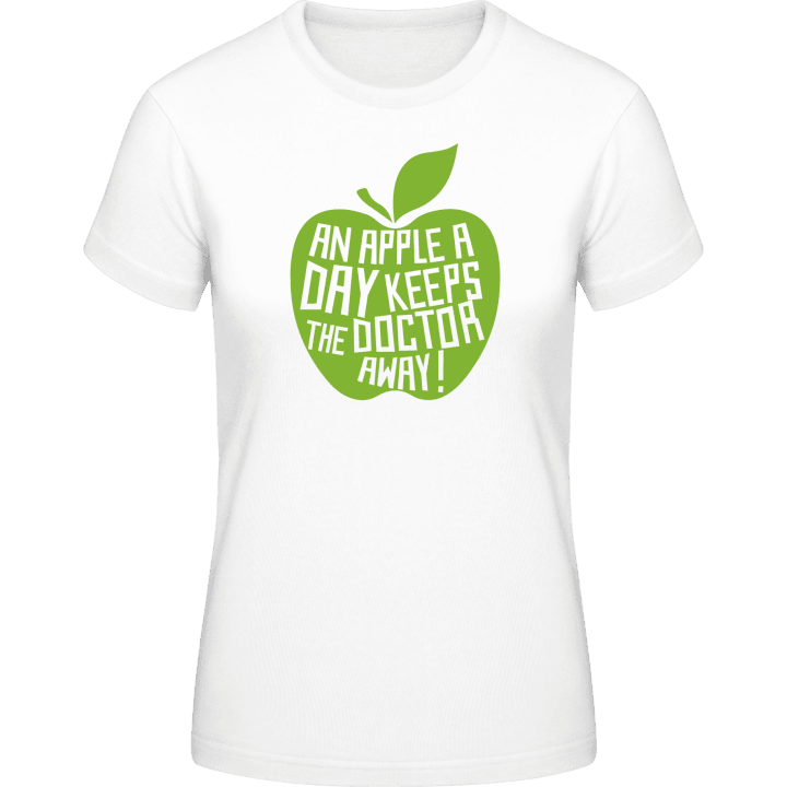 An Apple A Day Keeps The Doctor Away T-shirt för kvinnor 0 image
