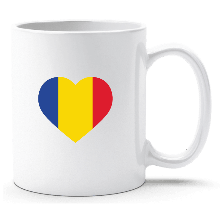 Romania Heart Flag Taza contain pic