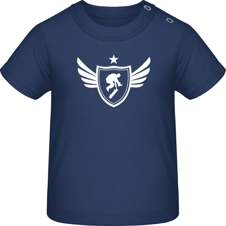Skater Winged Baby T-Shirt contain pic