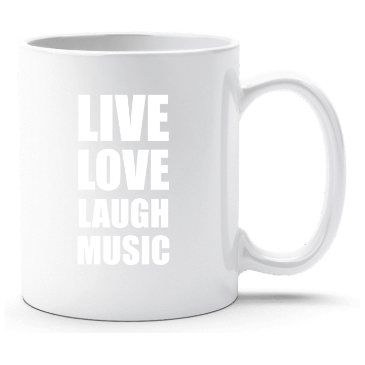 Live Love Laugh Music Taza contain pic