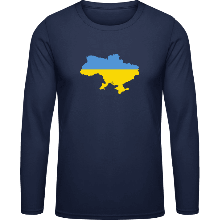 Ukraine Map Langermet skjorte contain pic