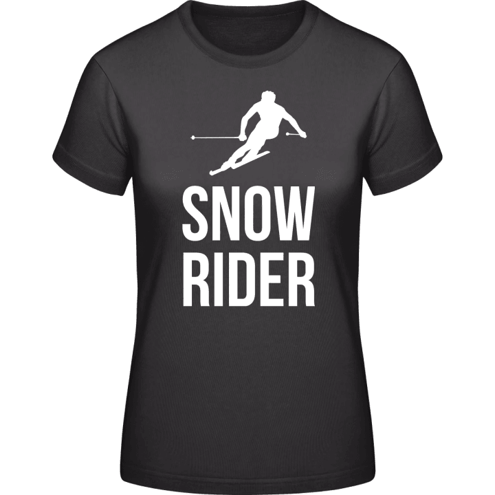 Snowrider Skier Camiseta de mujer contain pic