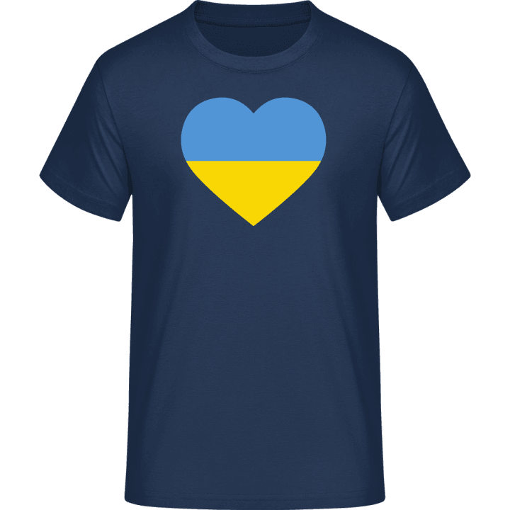 Ukraine Heart Flag T-Shirt contain pic