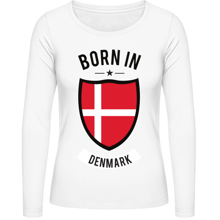 Born in Denmark Langermet skjorte for kvinner contain pic