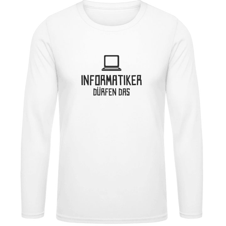 Informatiker dürfen das Shirt met lange mouwen contain pic