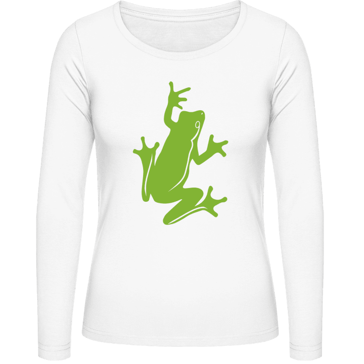 Frog Illustration Kvinnor långärmad skjorta 0 image