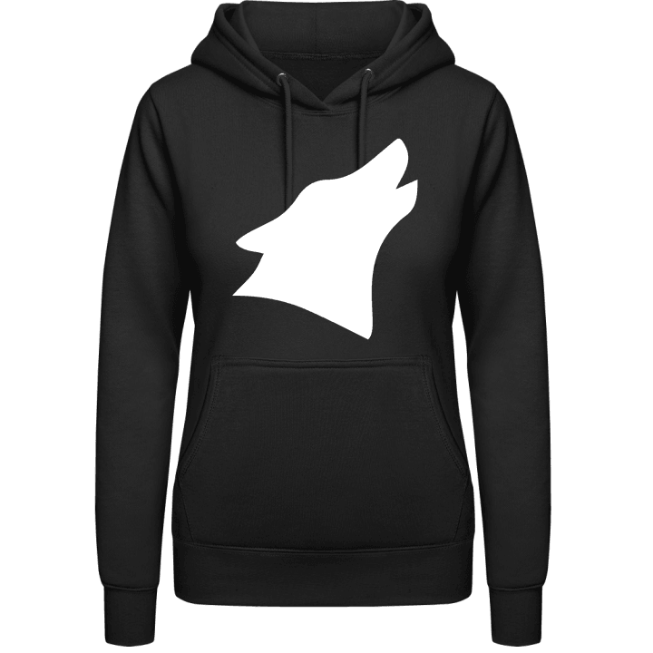Wolf Silhouette Felpa con cappuccio da donna 0 image
