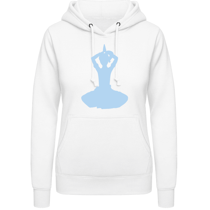 Meditating Yoga Felpa con cappuccio da donna contain pic