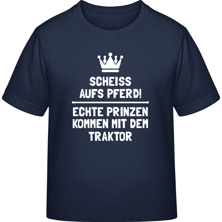 Echte Prinzen kommen mit dem Traktor T-shirt til børn 0 image