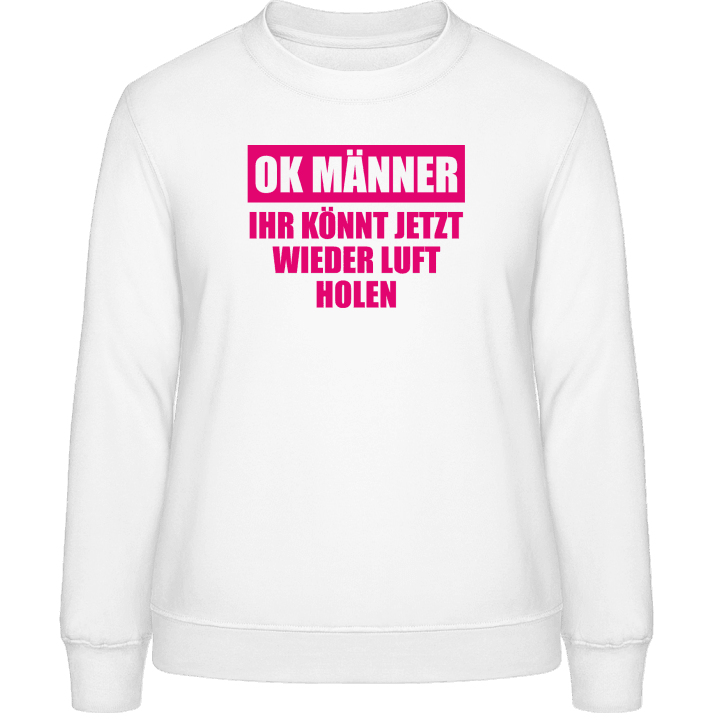 OK Männer wieder Luft holen Sweatshirt til kvinder 0 image