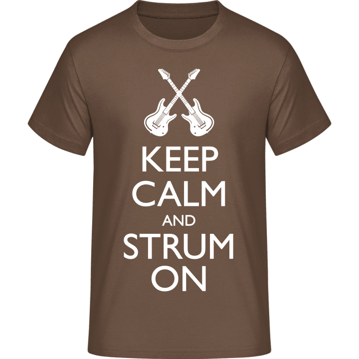 Keep Calm And Strum On T-Shirt contain pic