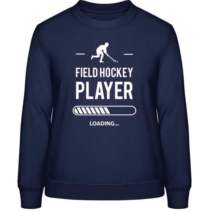 Field Hockey Player Loading Sweatshirt för kvinnor contain pic
