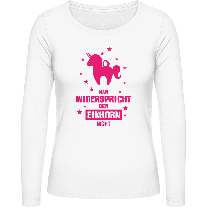 Man widerspricht dem Einhorn nicht T-shirt à manches longues pour femmes 0 image