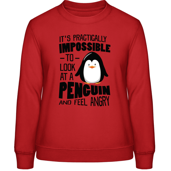 Look At A Penguin And Feel Angry Sweatshirt til kvinder 0 image